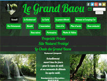 Tablet Screenshot of chutedugrandbaou.com